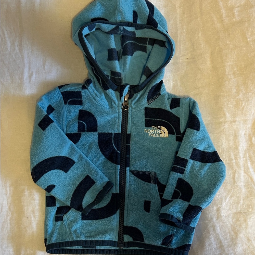The North Face baby zip-up fleece
